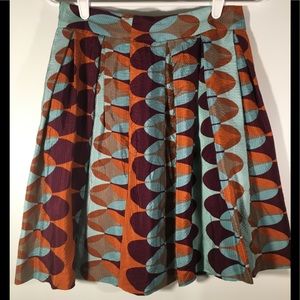 HD in Paris Silk Skirt, multicolor texture, SZ 4